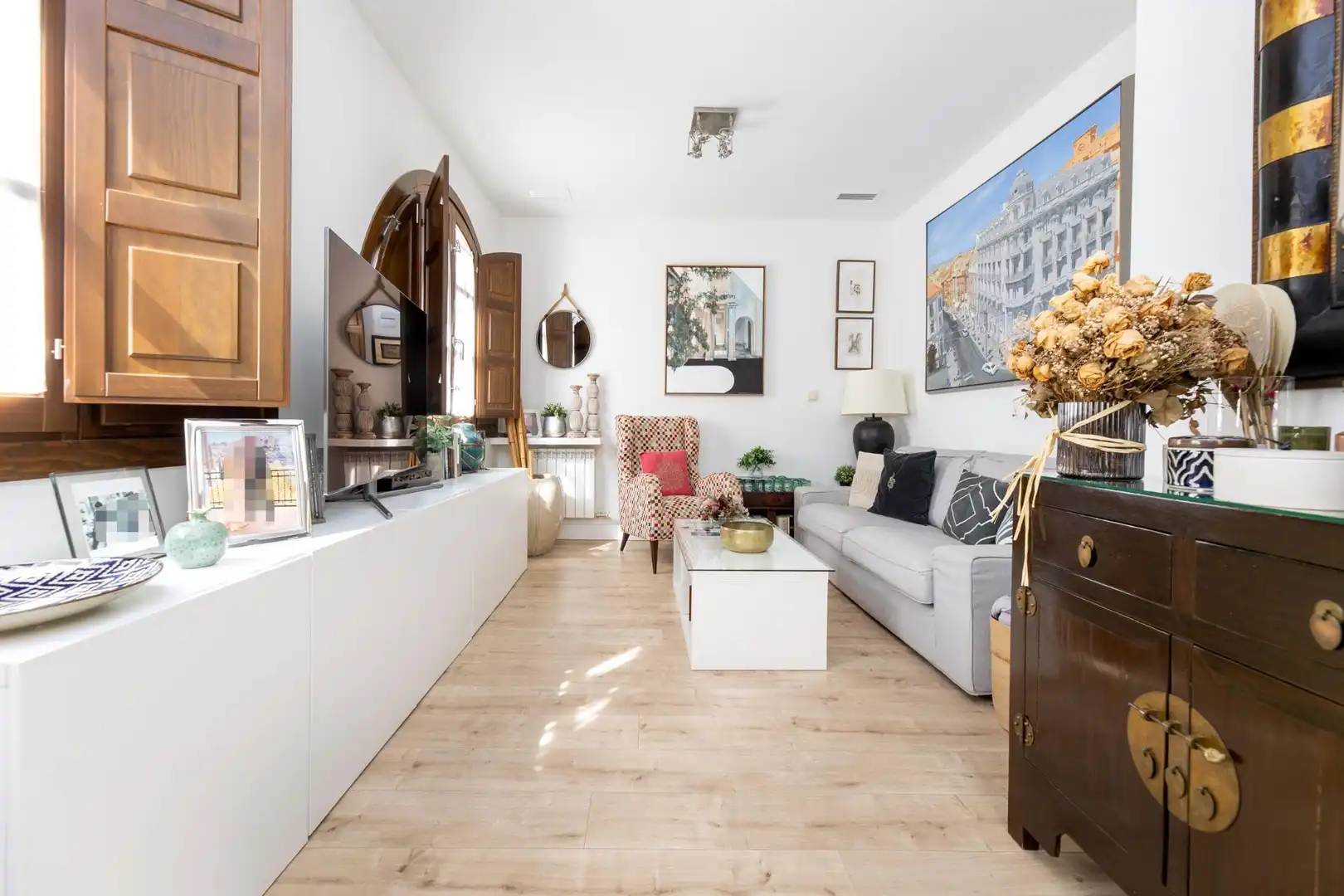 Sala d'estar de Àtic en venda en Granada amb Aire condicionat i Terrassa