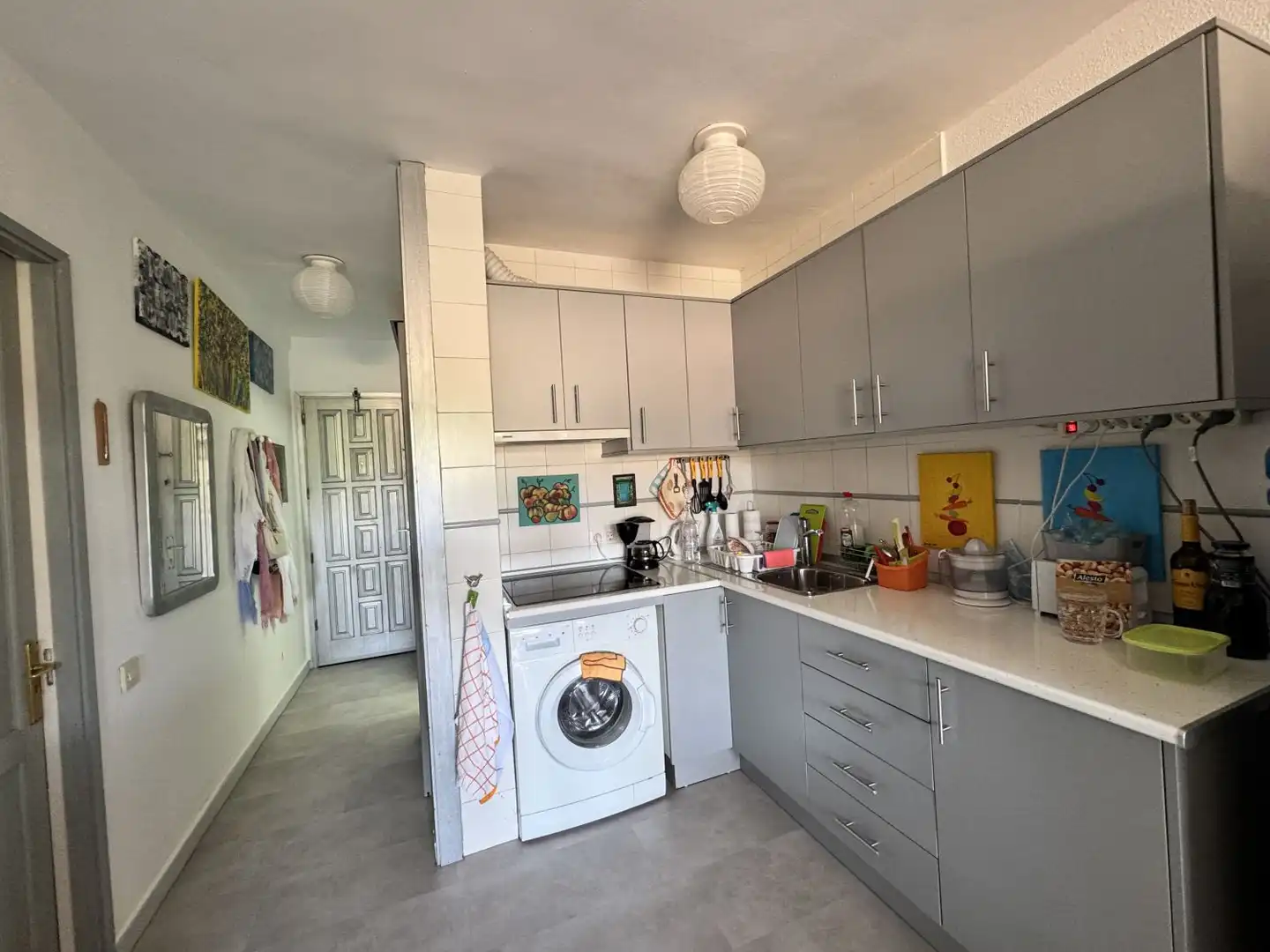Kitchen of Apartments for sale in San Bartolomé de Tirajana  with Furnished and Community pool