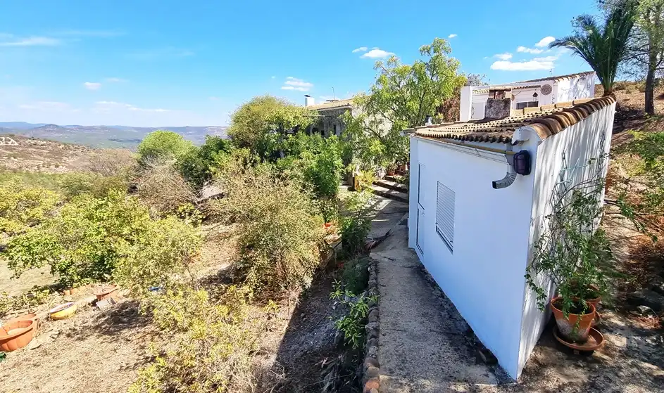 Vista exterior de Finca rústica en venta en El Campillo (Huelva) con Aire acondicionado, Jardín privado y Terraza