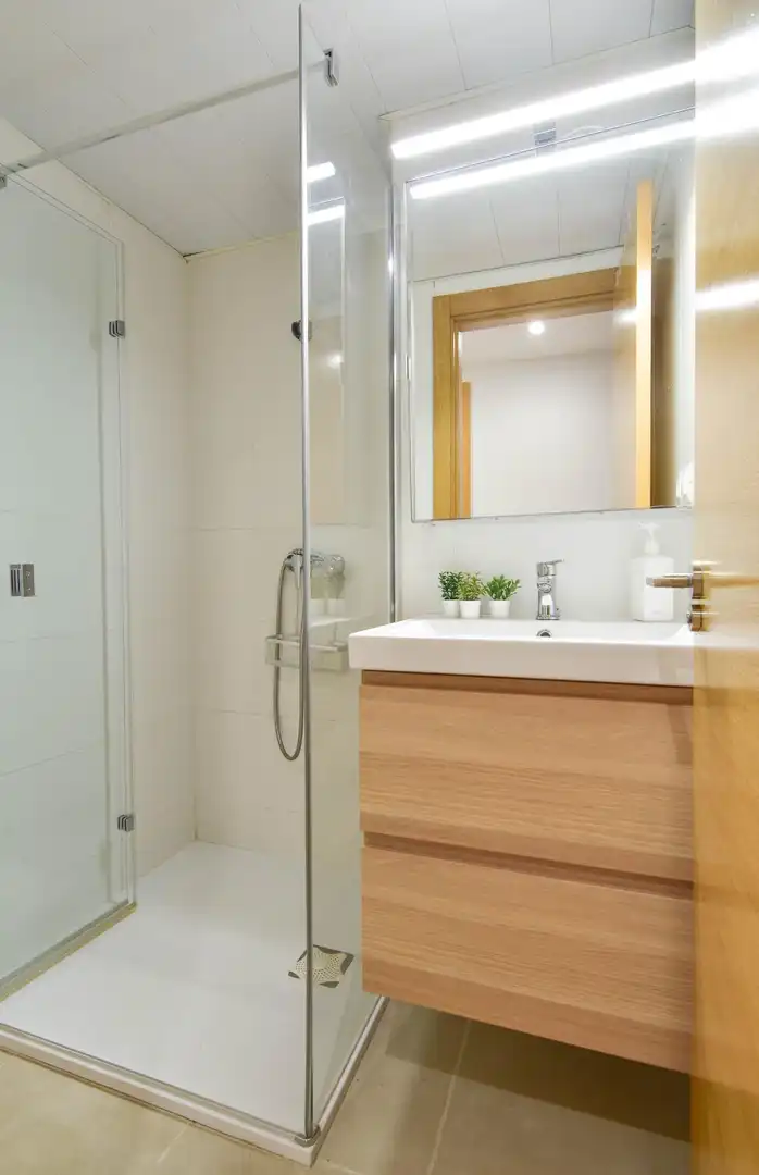 Bany de Apartament de lloguer en El Puig de Santa Maria amb Calefacció, Jardí privat i Terrassa