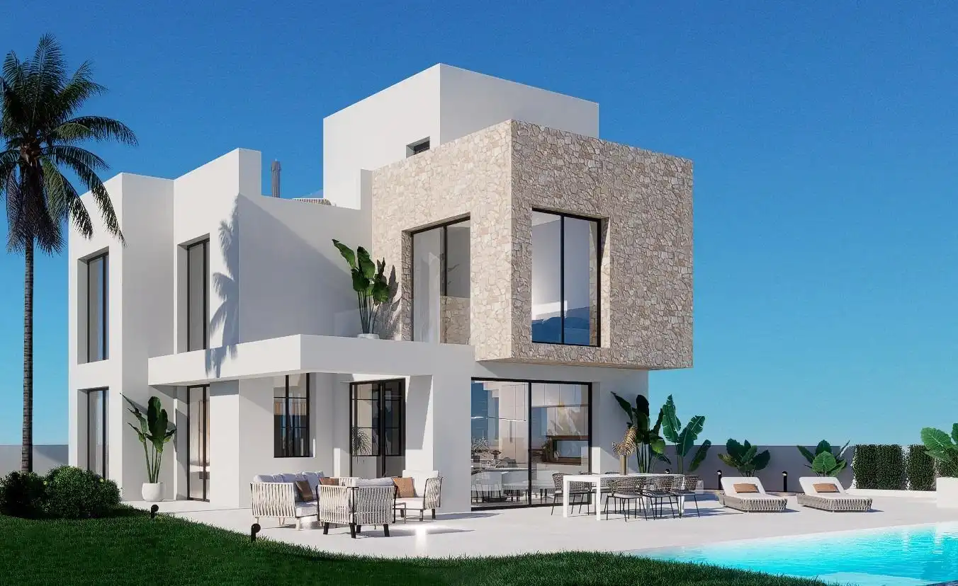 Chalet con piscina en venta en Balcón de Finestrat - Terra Marina