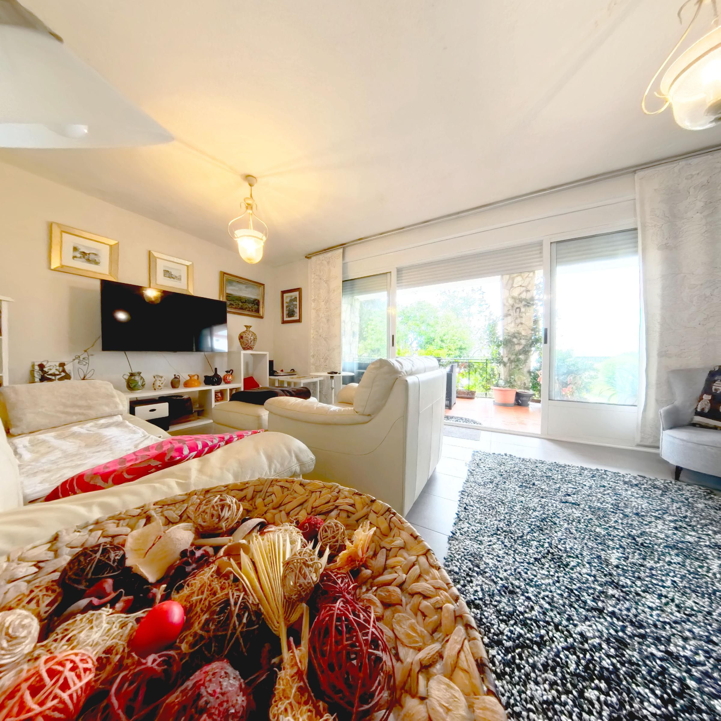 Sala de estar de Casa adosada en venta en Ames con Terraza