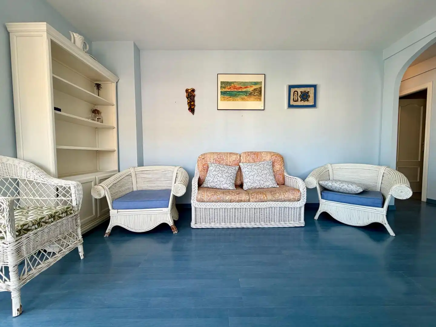 Living room of Flat for sale in Águilas  with Air Conditioner, Storage room and Furnished