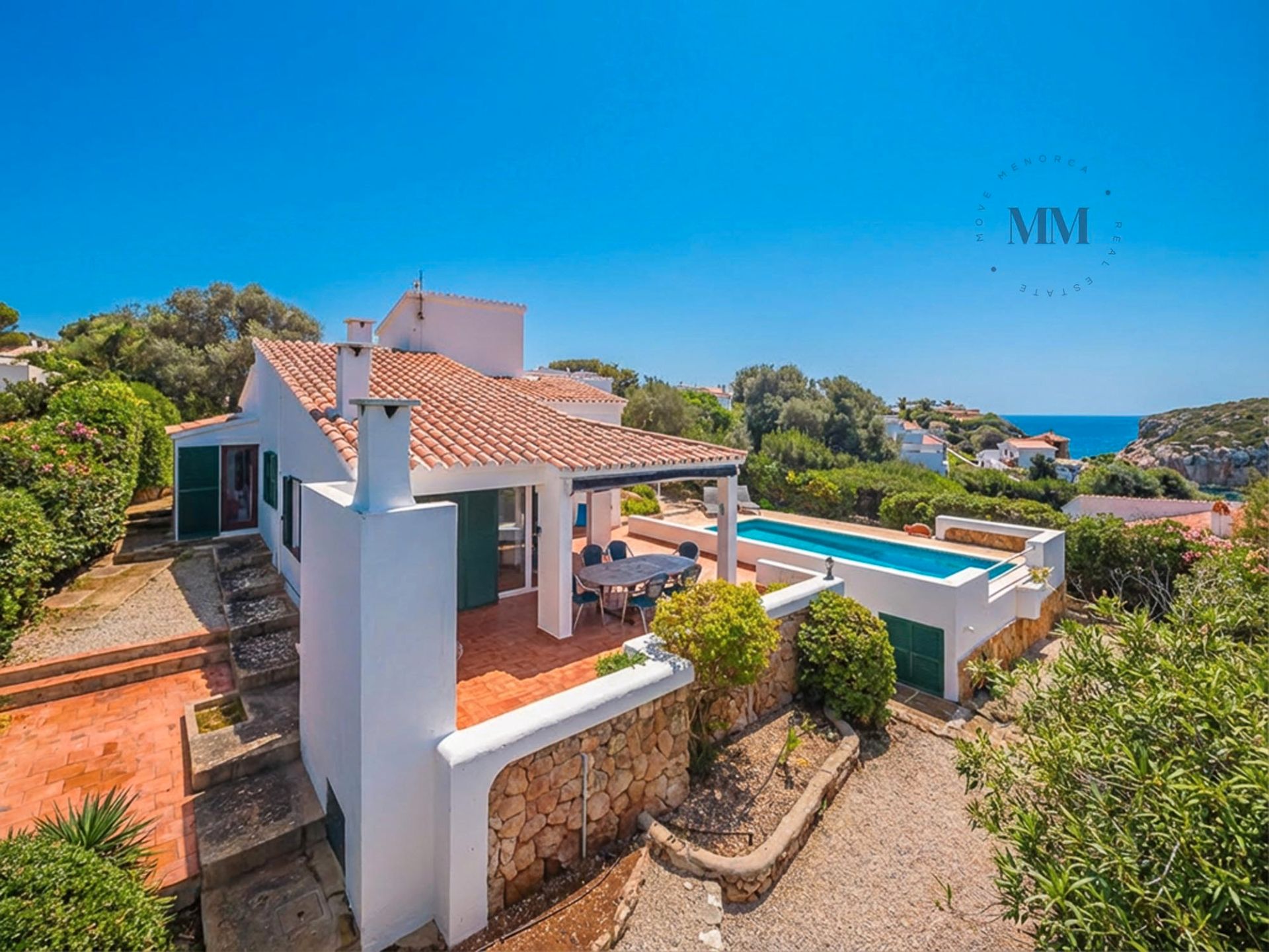 Vista exterior de Casa o xalet en venda en Maó - Mahón amb Aire condicionat, Calefacció i Jardí privat