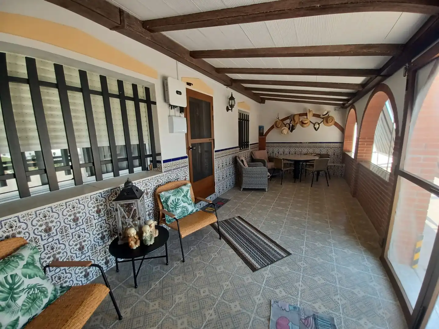 Terrassa de Casa o xalet en venda en Villanueva de la Serena amb Aire condicionat, Jardí privat i Traster