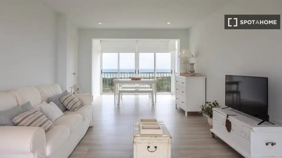 Sala de estar de Piso de alquiler en Valencia con Aire acondicionado, Calefacción y Amueblado