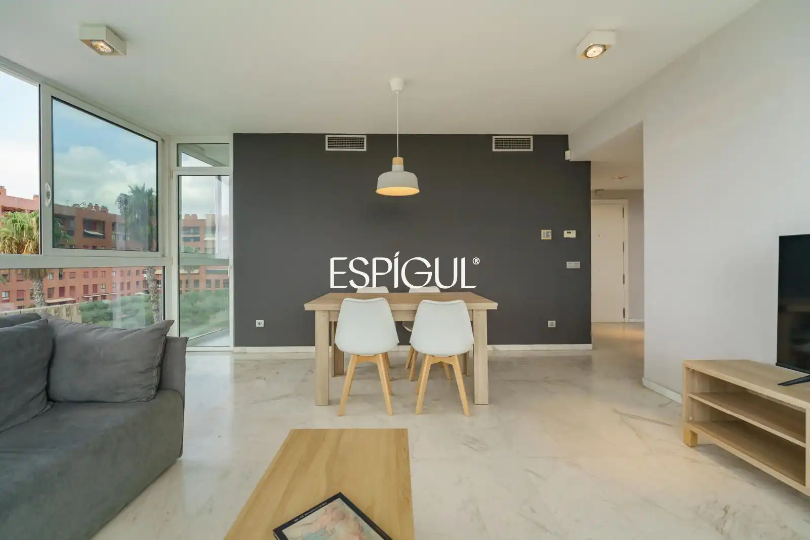 Sala de estar de Piso en venta en Barcelona con Aire acondicionado, Calefacción y Terraza