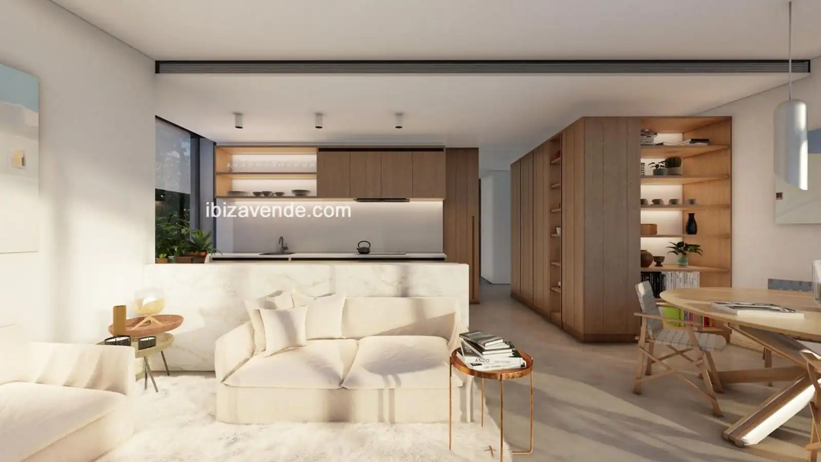 Sala d'estar de Casa o xalet en venda en Santa Eulària des Riu amb Aire condicionat, Calefacció i Jardí privat