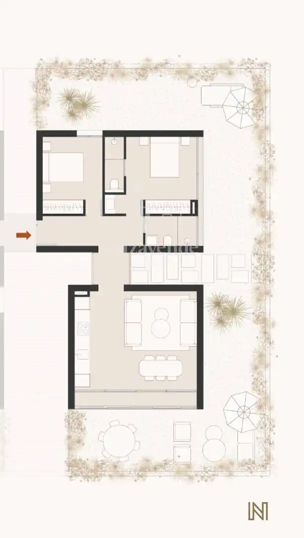 Piso en venta en Santa Eulària des Riu con Aire acondicionado, Calefacción y Jardín privado