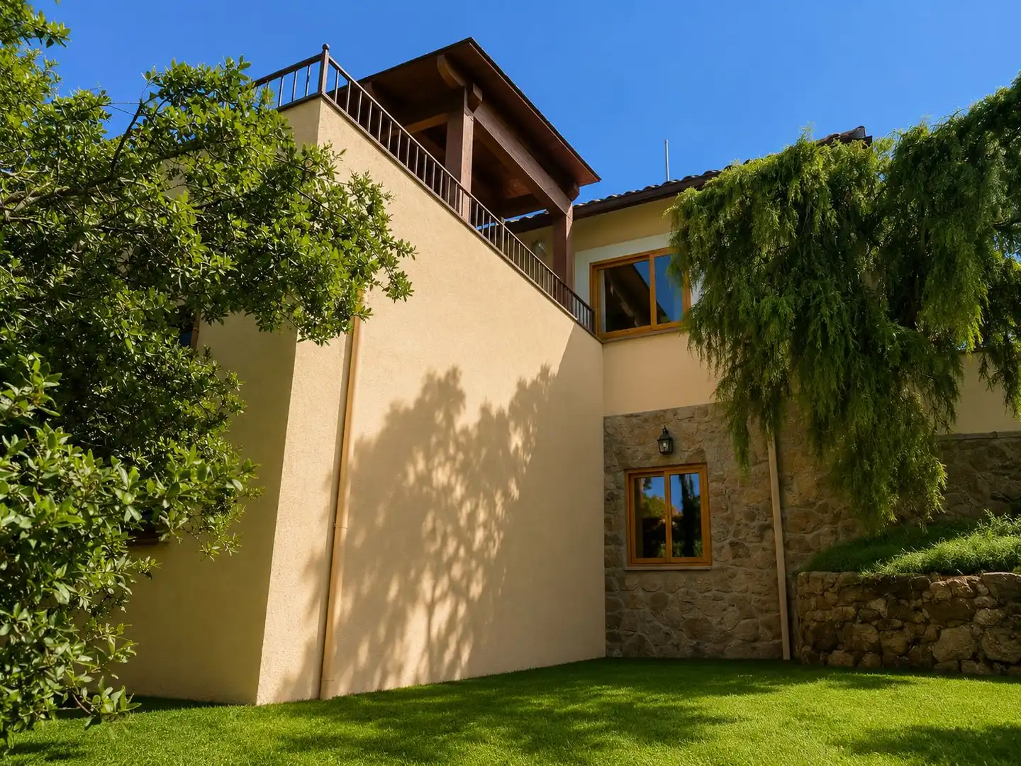 Vista exterior de Casa o xalet en venda en Valdemorillo amb Calefacció, Jardí privat i Terrassa