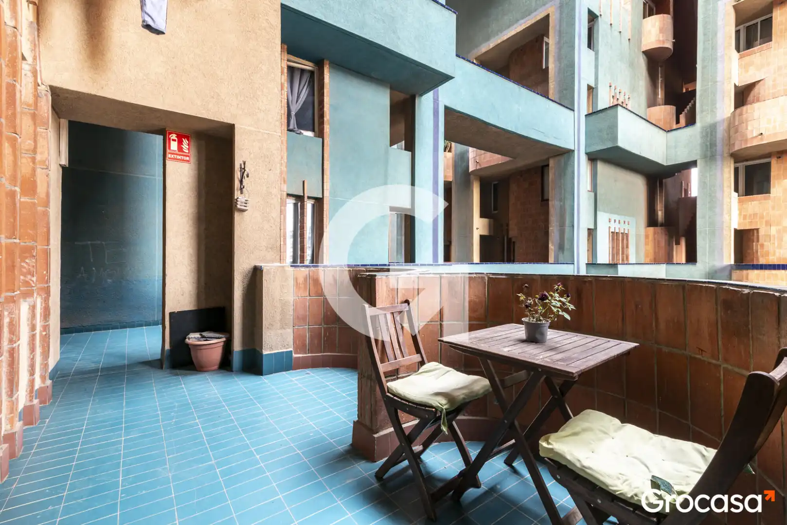 Terrasse von Wohnung zum Verkauf in Sant Just Desvern mit Klimaanlage, Heizung und Schwimmbad