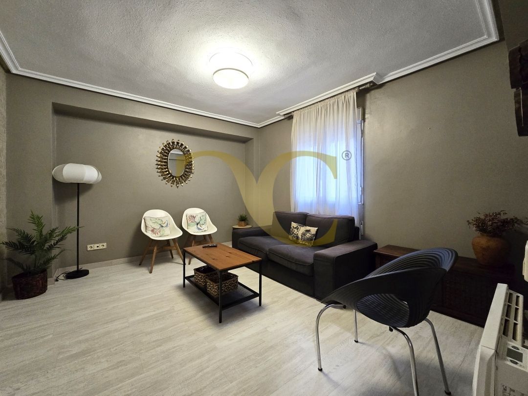 Living room of Flat for sale in Gijón   with Heating and Furnished