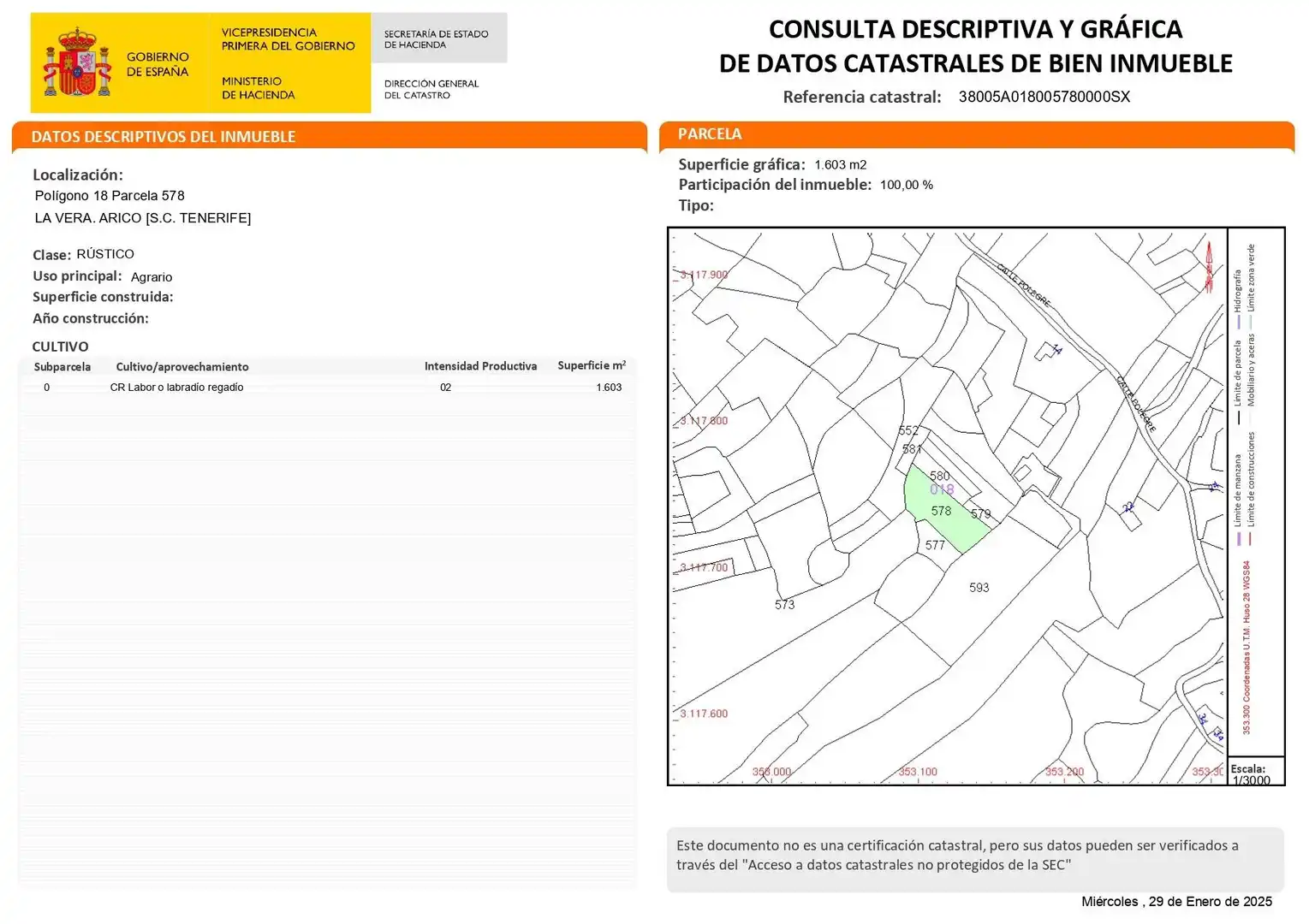 Terreno rustico in vendita a Arico, imagen 21