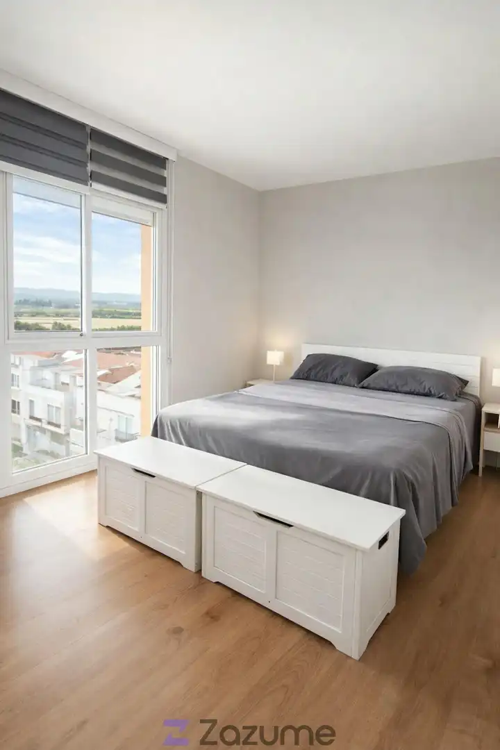 Schlafzimmer von Wohnung zur Miete in Constantí mit Klimaanlage, Parkett und Möbliert