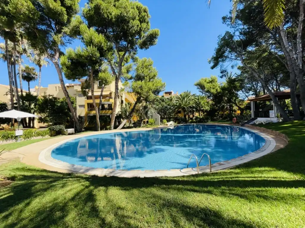 Schwimmbecken von Wohnungen zur Miete in Calvià mit Klimaanlage, Terrasse und Schwimmbad