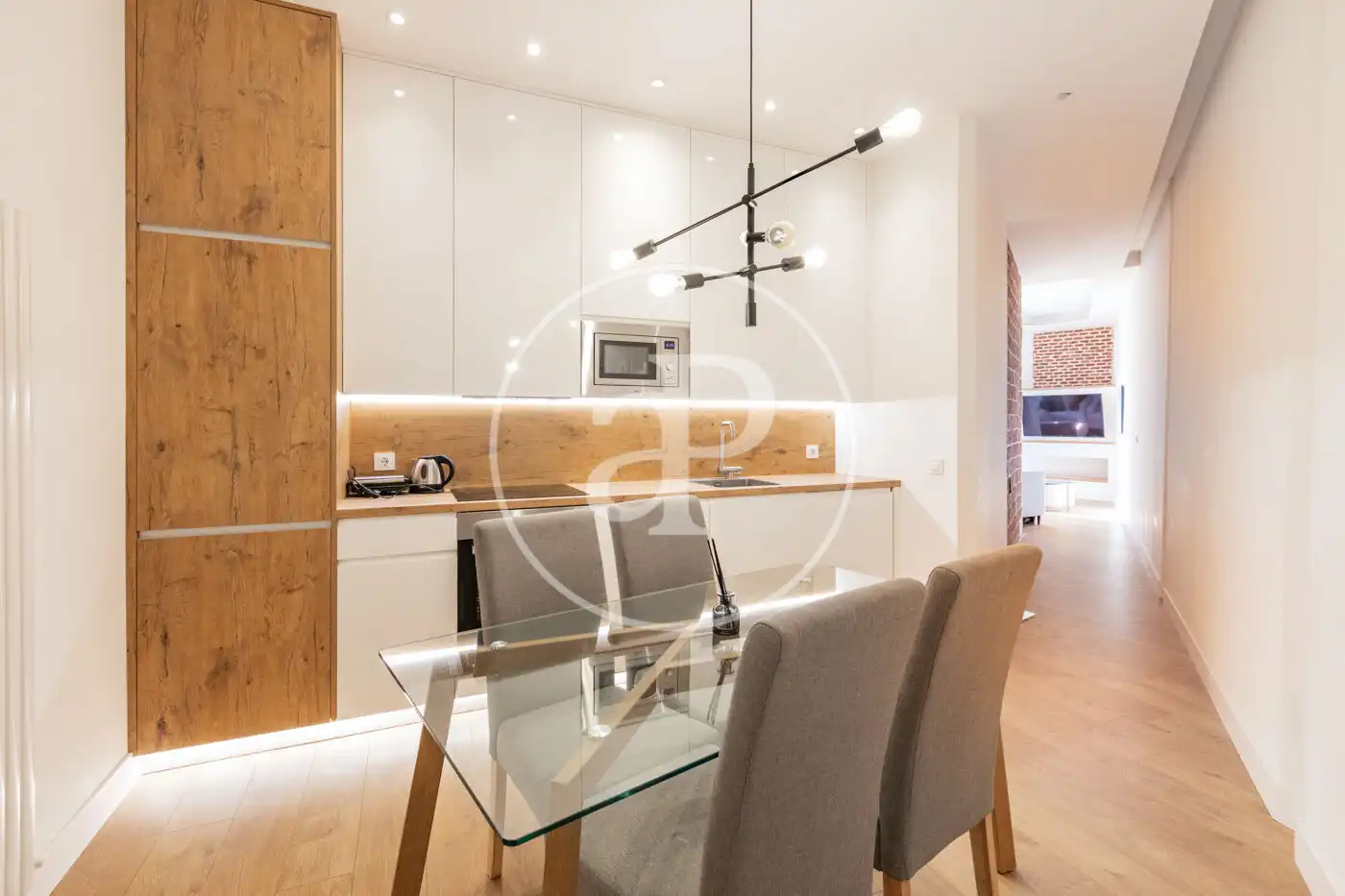 Kitchen of Flat for rent in Madrid  with Air Conditioner, Heating and Furnished