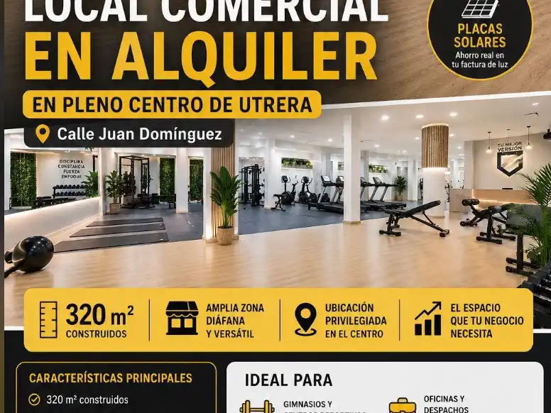 Commercial properties for rent in Utrera  with Air Conditioner, Heating and Parquet flooring