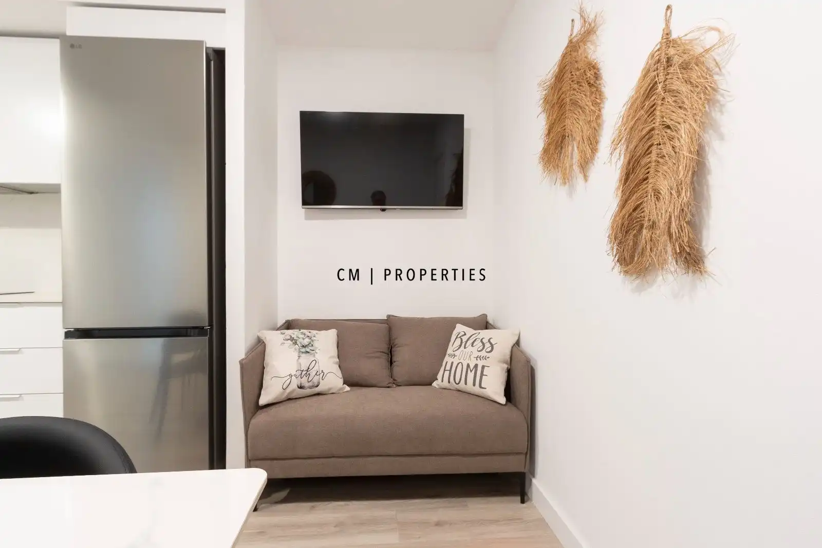 Living room of Flat for rent in Valencia  with Air Conditioner, Heating and Furnished