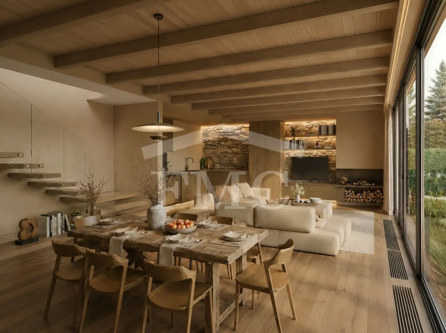 Sala d'estar de Casa o xalet en venda en Llívia amb Calefacció, Jardí privat i Parquet