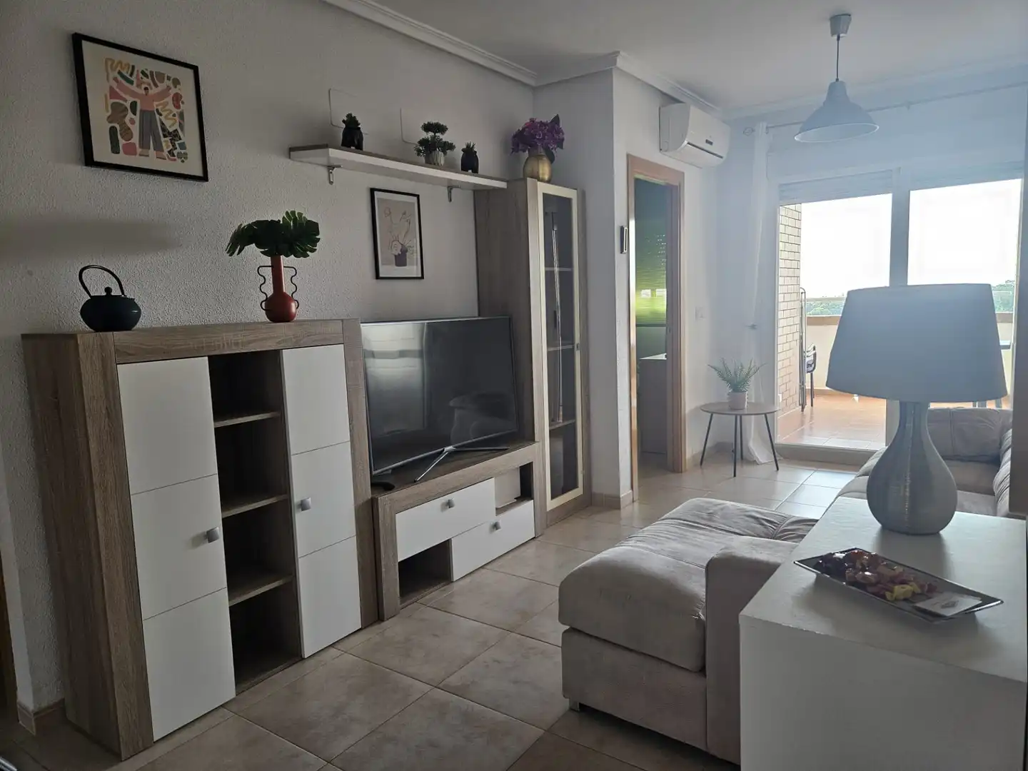 Sala de estar de Apartamento de alquiler en Cabanes con Aire acondicionado, Calefacción y Terraza