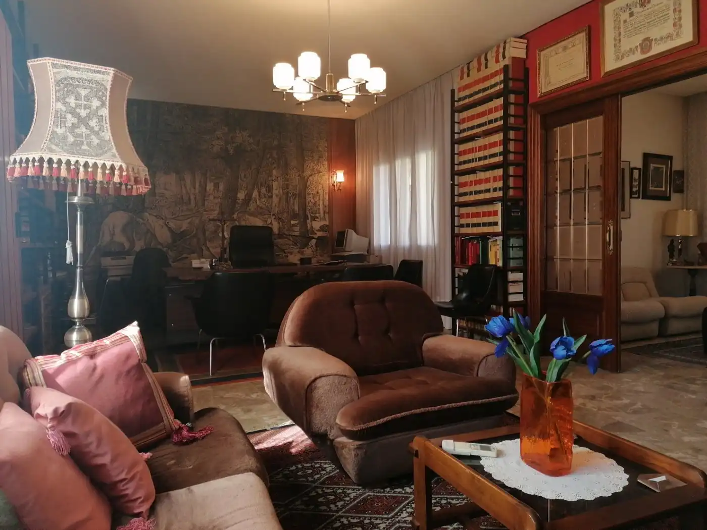 Sala d'estar de Casa o xalet en venda en Ocaña amb Calefacció, Jardí privat i Terrassa