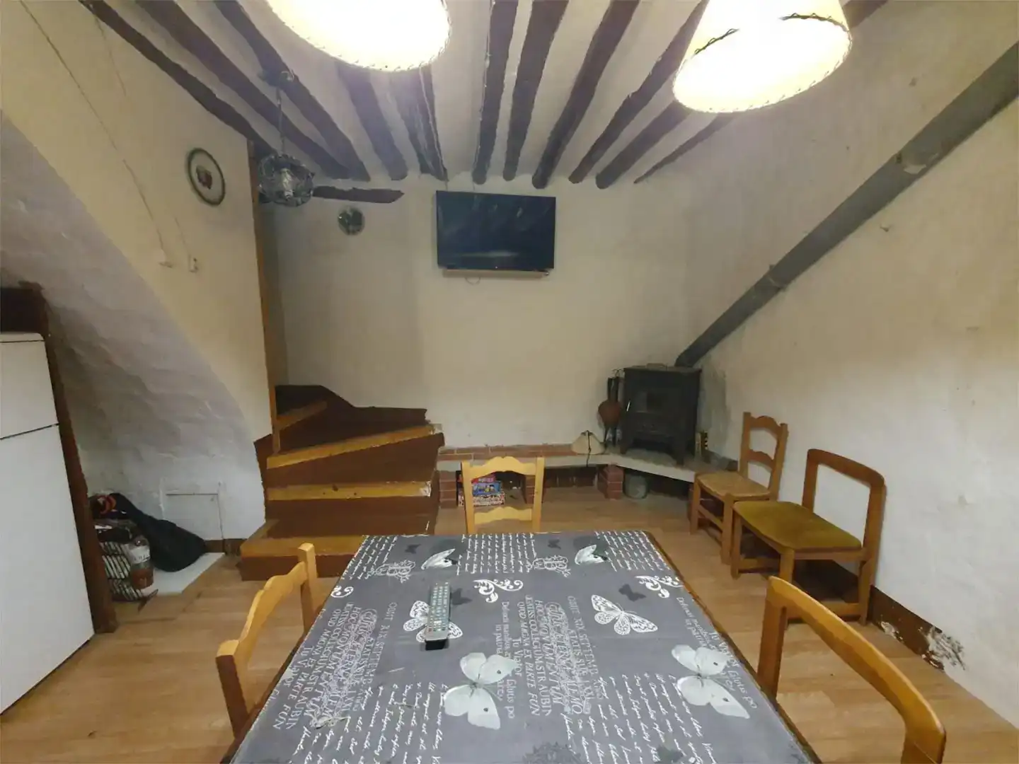 Wohnzimmer von Wohnung zur Miete in Benabarre mit Parkett, Möbliert und Balkon