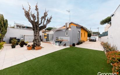 Exterior view of House or chalet for sale in Castelldefels  with Air Conditioner, Heating and Private garden