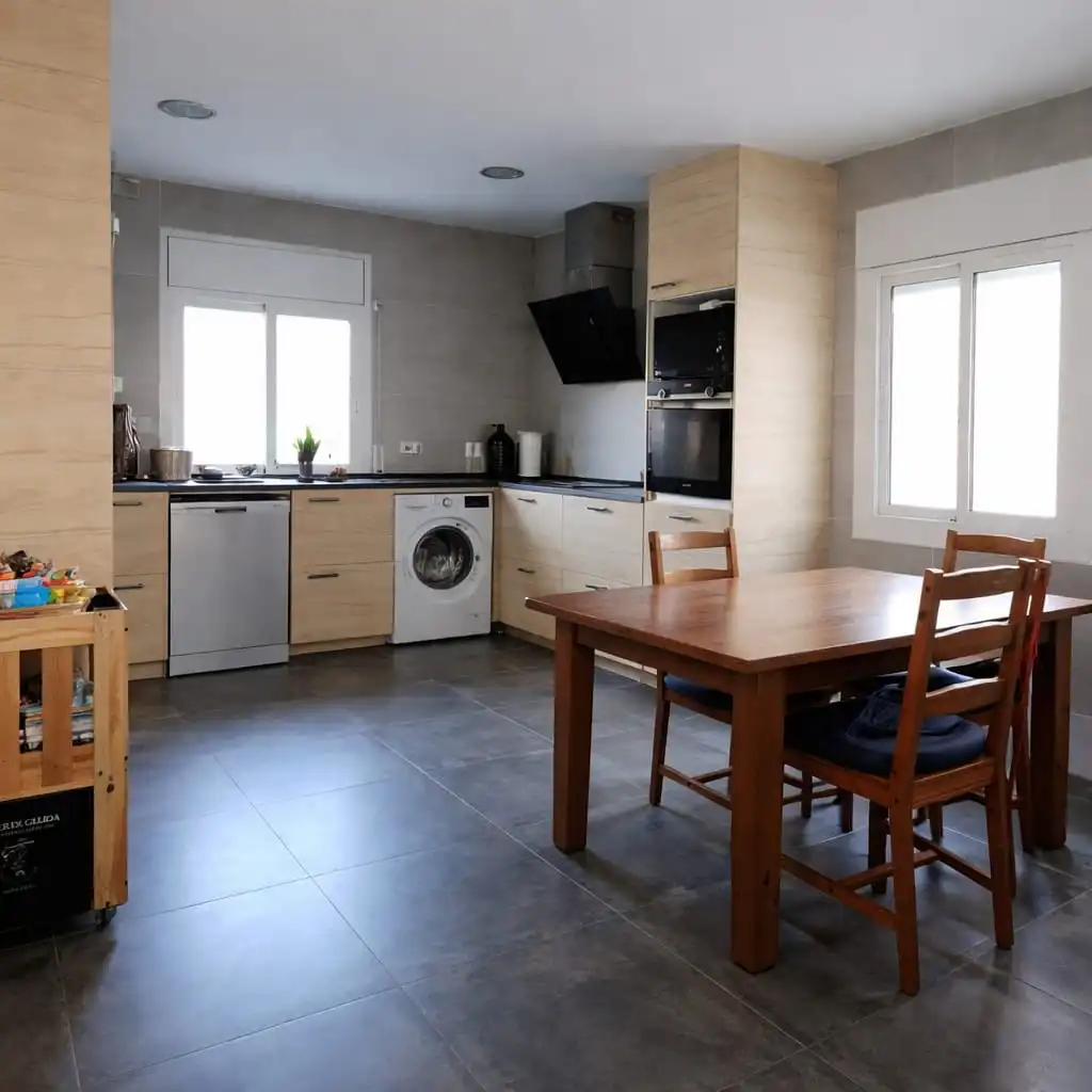 Cocina de Casa o chalet en venta en Cervelló con Calefacción, Jardín privado y Parquet