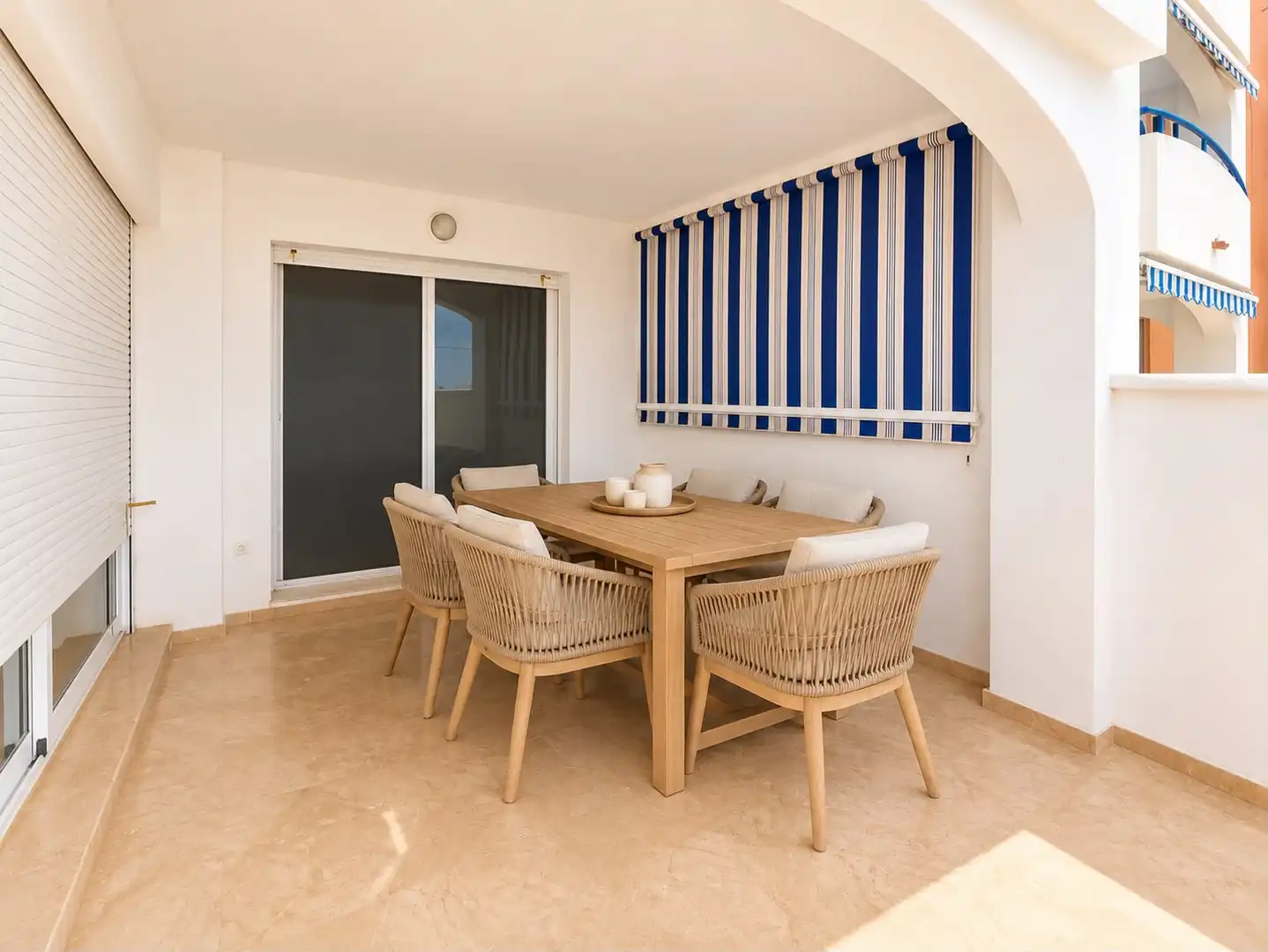 Terrace of Flat for sale in Benalmádena  with Air Conditioner, Terrace and Furnished