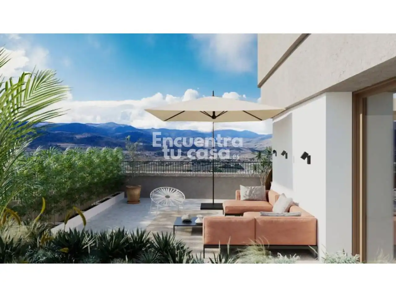 Terrasse von Wohnungen zum Verkauf in Hondón de las Nieves / El Fondó de les Neus mit Heizung, Terrasse und Abstellraum