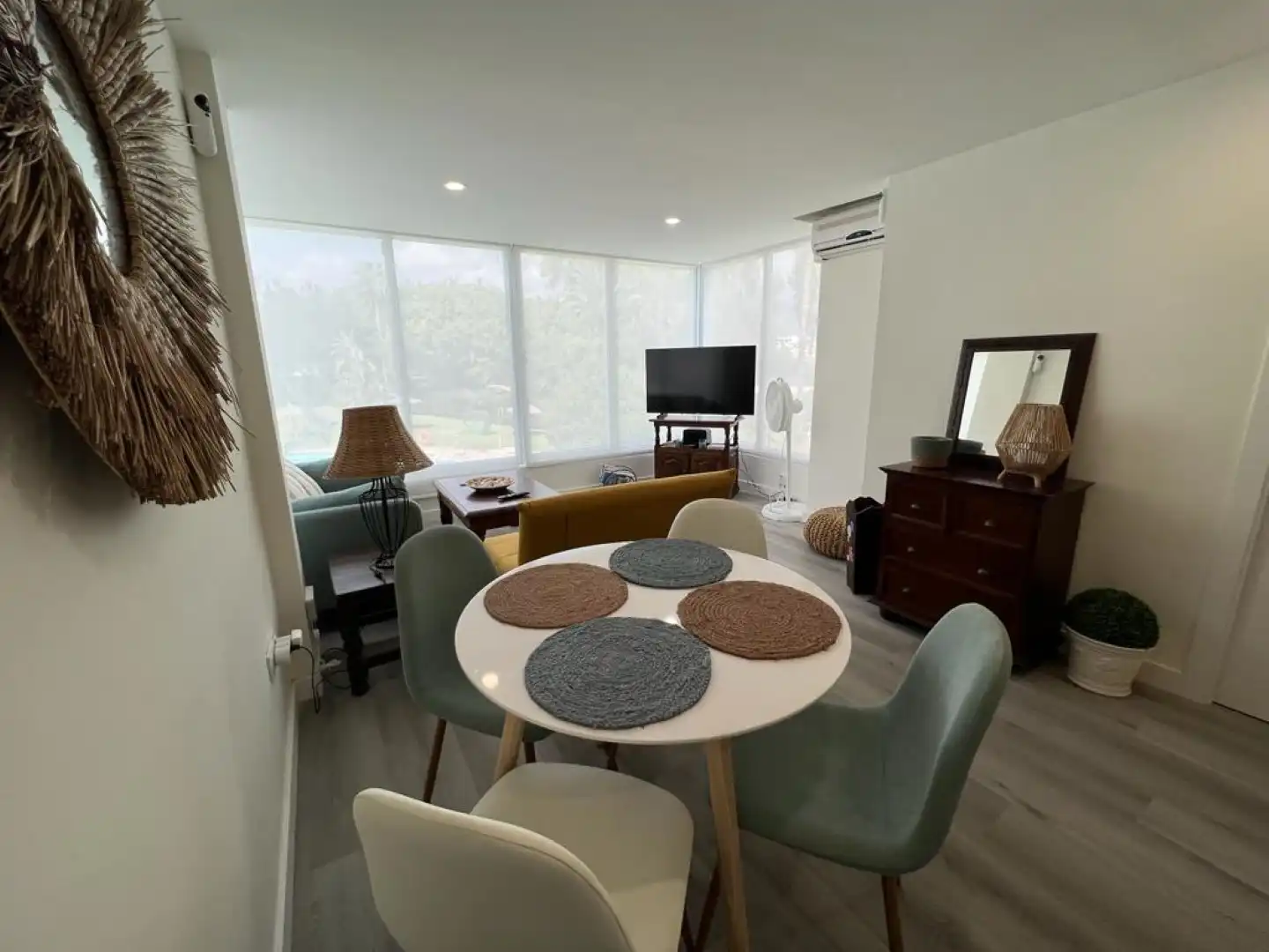 Esszimmer von Wohnungen zur Miete in Estepona mit Klimaanlage, Terrasse und Schwimmbad