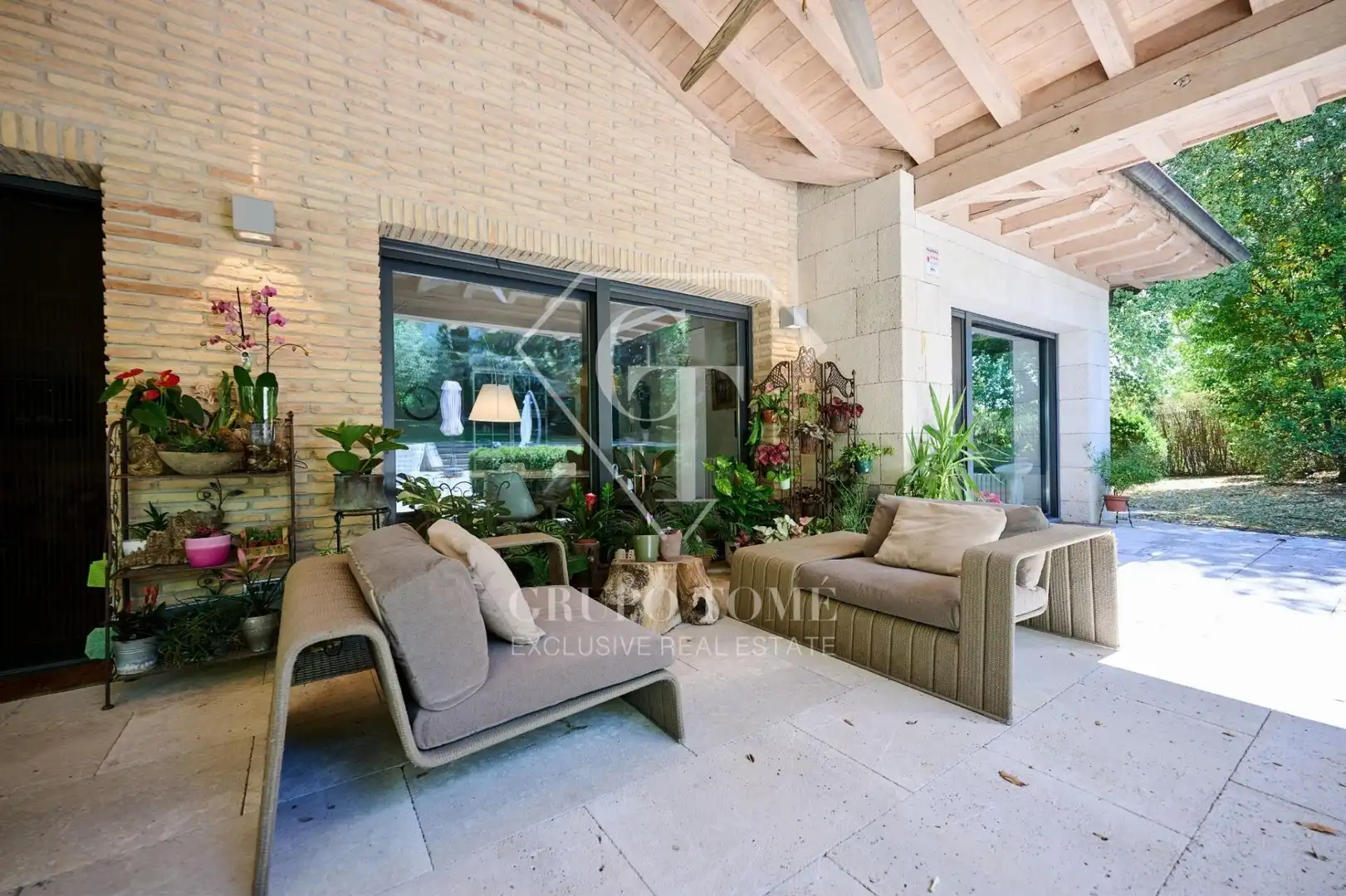 Terraza de Casa o chalet en venta en Ayegui / Aiegi con Aire acondicionado, Calefacción y Jardín privado