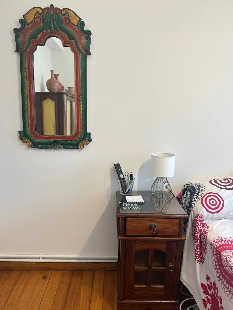 Bedroom of Flat for rent in Santiago de Compostela   with Heating, Parquet flooring and Furnished