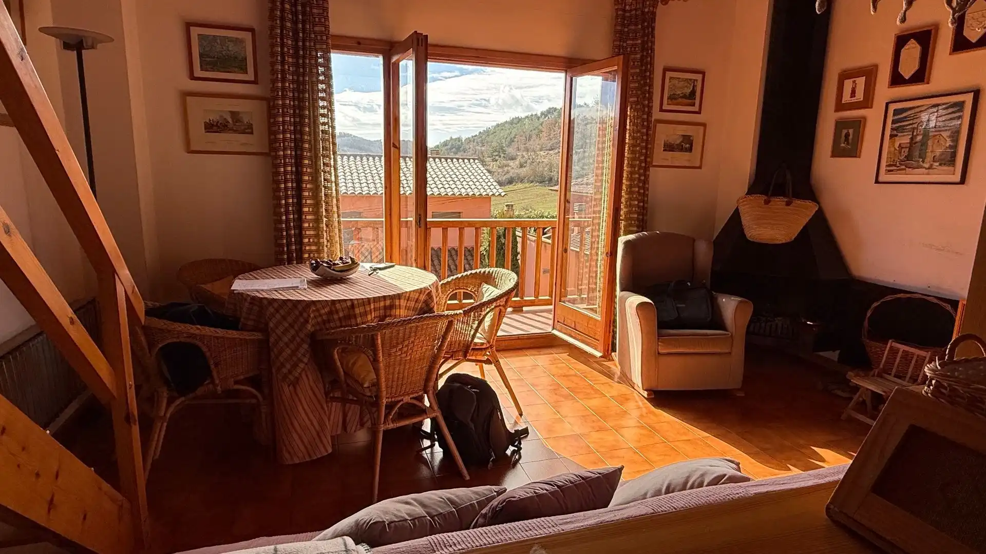 Sala d'estar de Pis en venda en L'Estany amb Terrassa