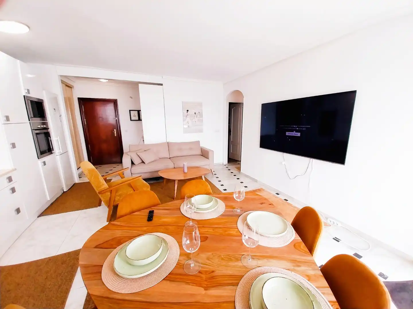 Menjador de Apartament en venda en Mijas amb Aire condicionat, Calefacció i Terrassa