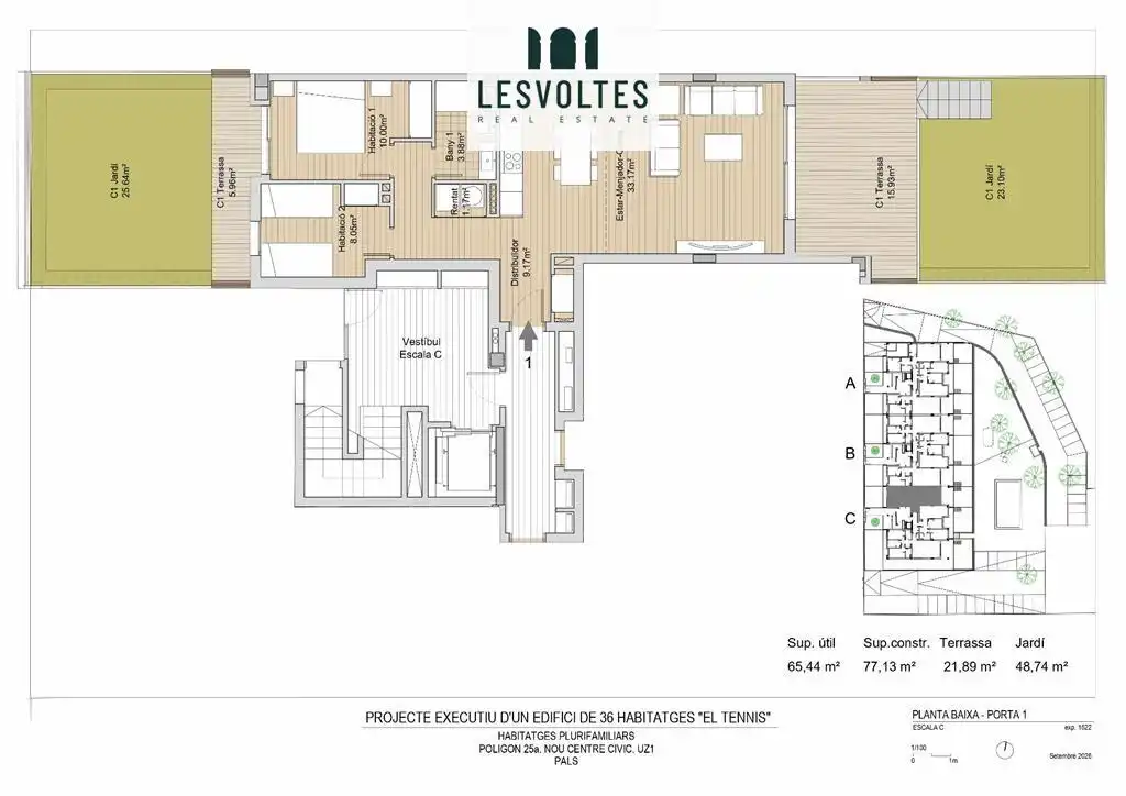 Piso con terraza en venta en Polígon 25a NOU CENTRE CÍVIC S/N, imagen 16