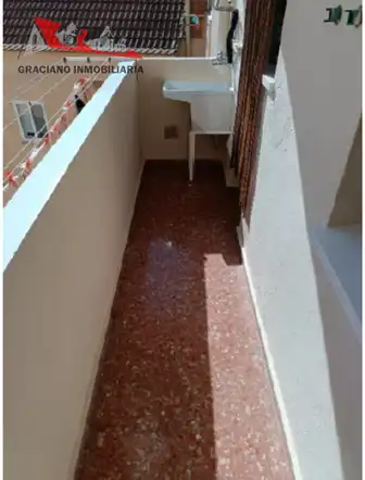 Terraza de Piso de alquiler en Albacete con Calefacción, Terraza y Amueblado