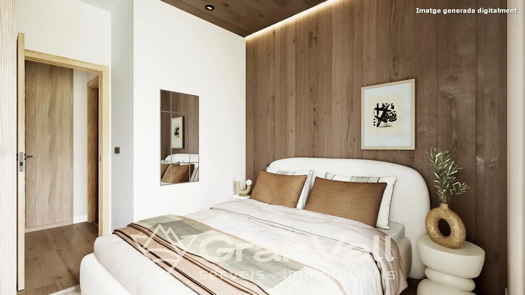 Bedroom of Apartments for sale in Puigcerdà  with Heating, Parquet flooring and Storage room