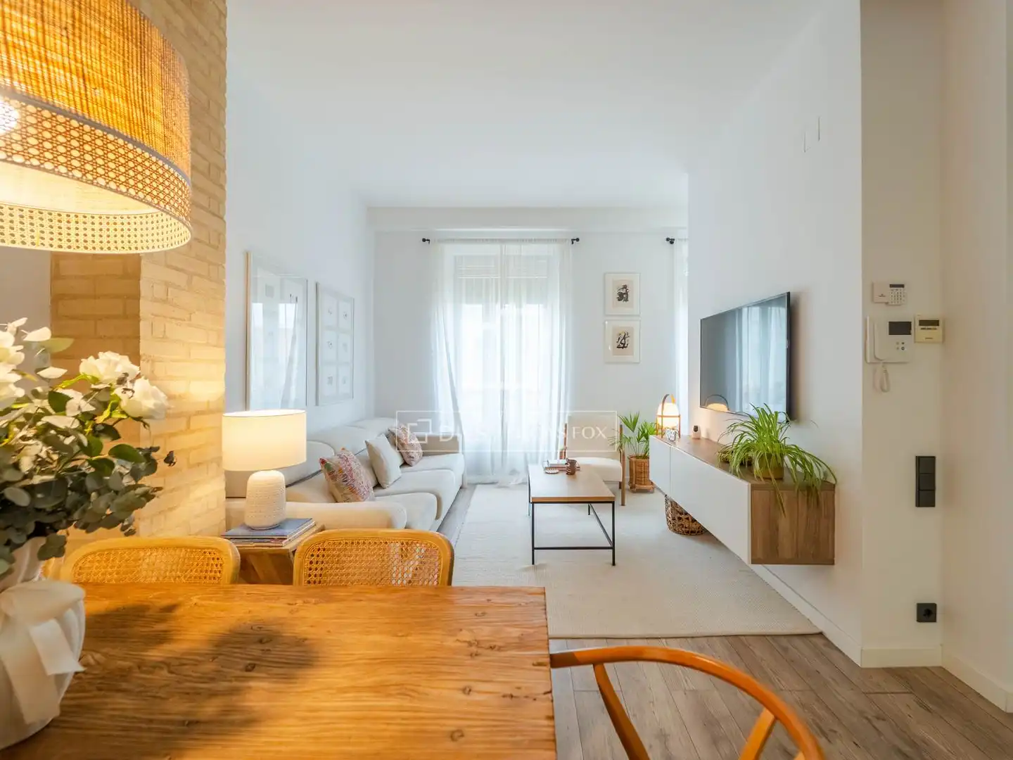 Living room of Flat for sale in Valencia  with Air Conditioner, Parquet flooring and Balcony