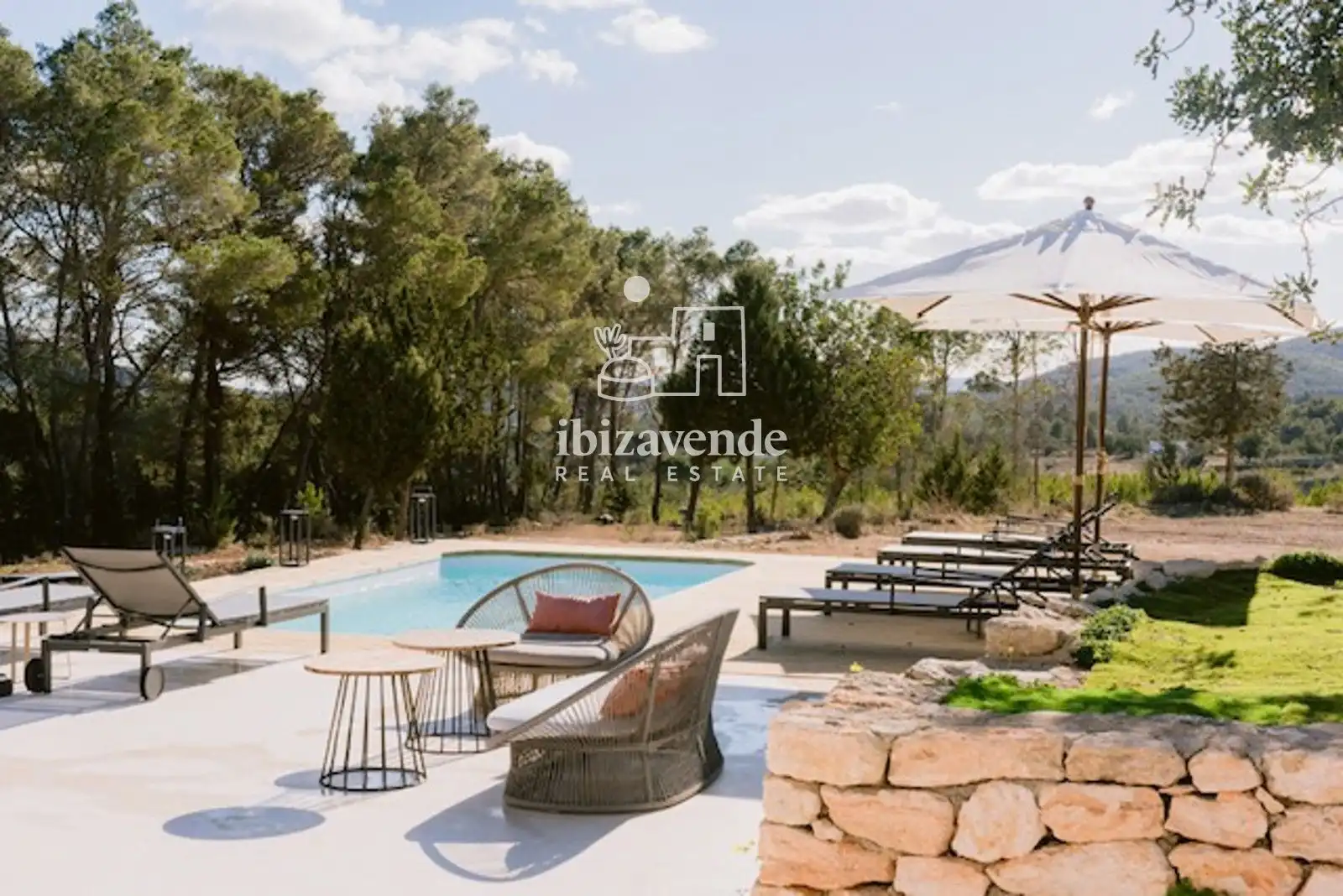 Jardín de Casa o chalet de alquiler en Sant Joan de Labritja con Aire acondicionado, Calefacción y Jardín privado