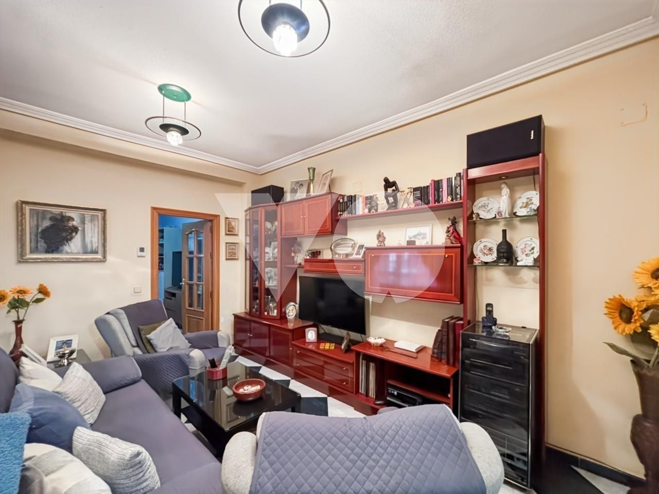 Sala d'estar de Casa adosada en venda en  Madrid Capital amb Aire condicionat, Calefacció i Terrassa