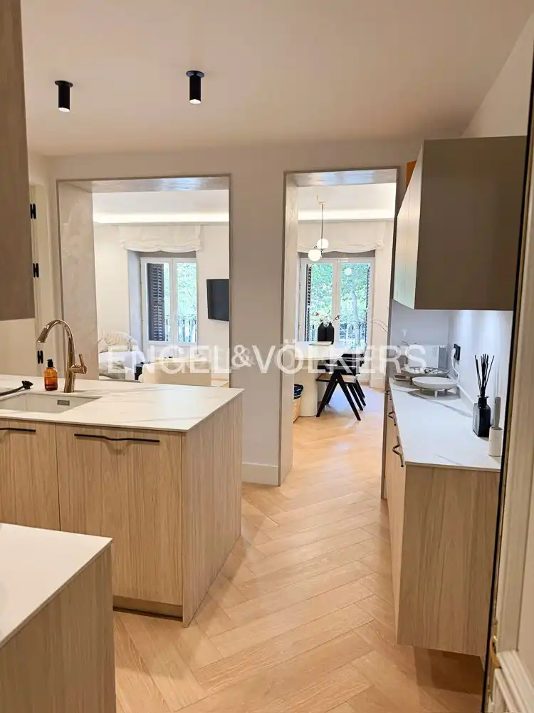 Kitchen of Flat for rent in Madrid  with Air Conditioner, Heating and Furnished