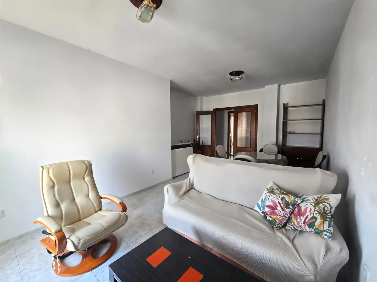Sala de estar de Piso de alquiler en Plasencia con Terraza, Amueblado y Balcón