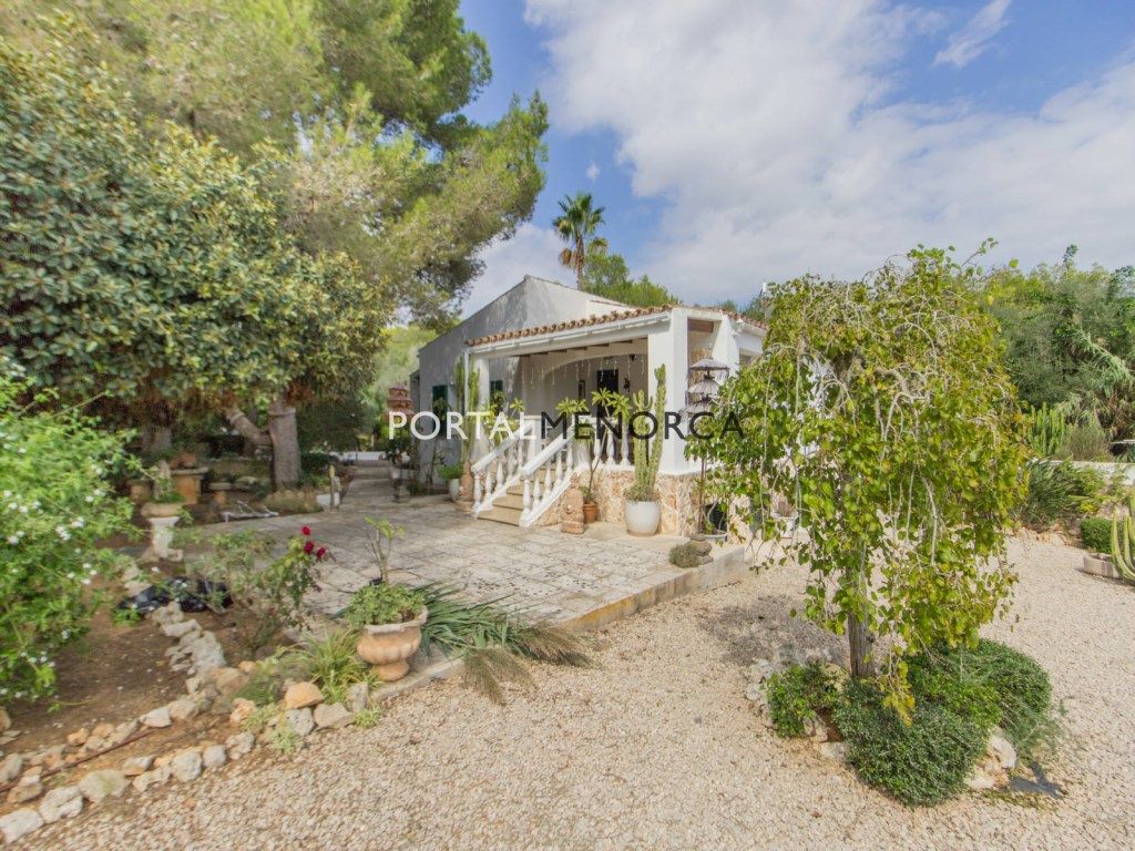 Exterior view of Country house for sale in Sant Lluís  with Private garden and Swimming Pool