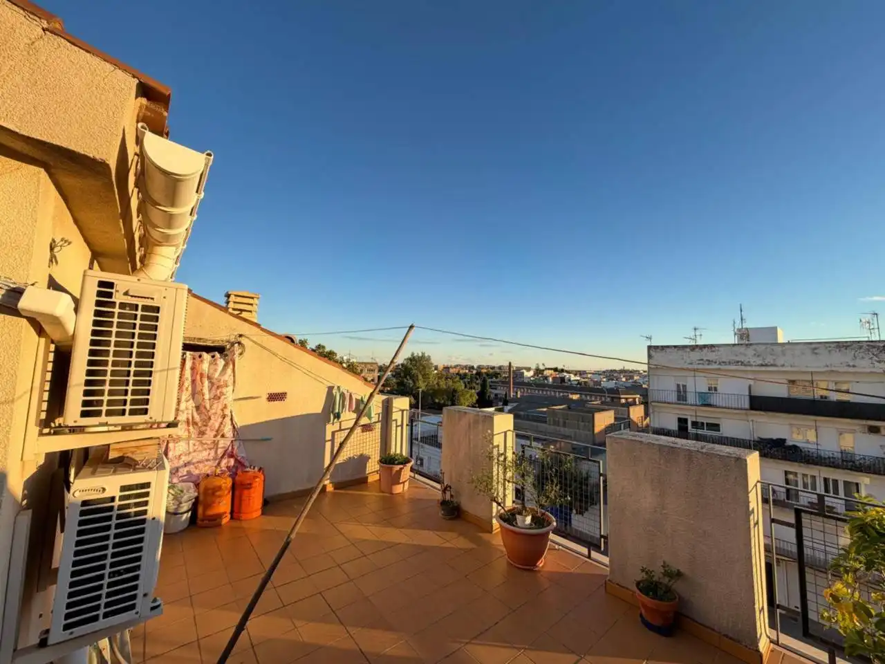 Balcony of Duplexes for sale in Castellón de la Plana / Castelló de la Plana  with Air Conditioner, Terrace and Storage room
