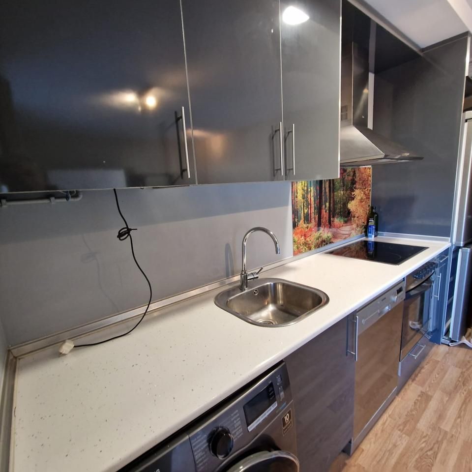 Kitchen of Flat for sale in  Zaragoza Capital  with Air Conditioner, Heating and Terrace