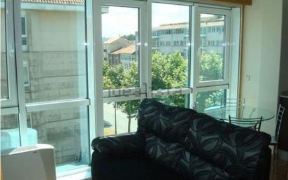 Balcony of Flat to rent in Santiago de Compostela   with Furnished