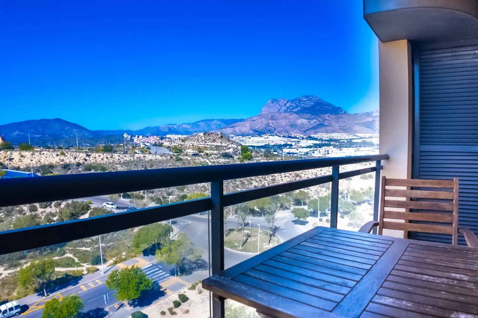 Terrasse von Wohnung zum Verkauf in Villajoyosa / La Vila Joiosa mit Klimaanlage, Heizung und Privatgarten