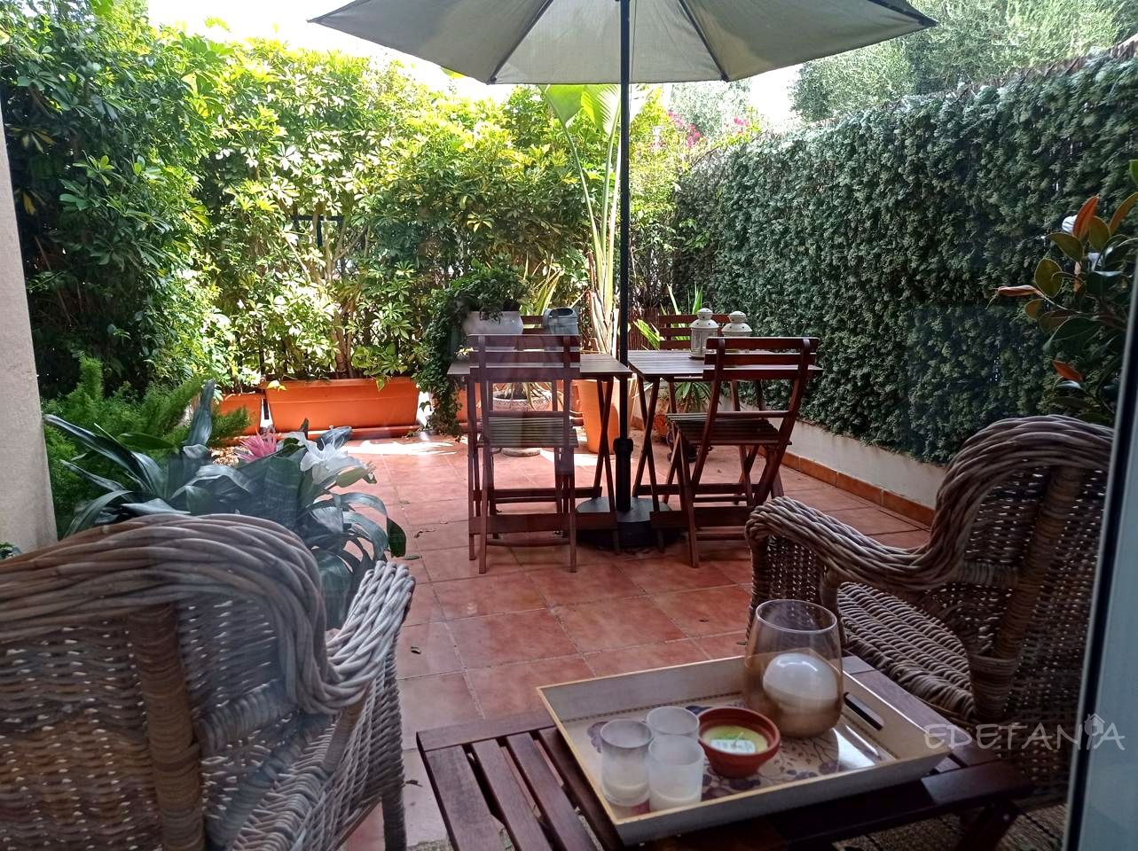 Garden of Single-family semi-detached to rent in Moncada  with Air Conditioner, Heating and Private garden
