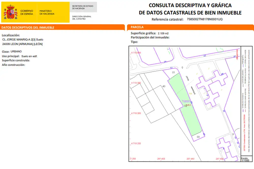 Lands and plots for sale in Calle Jorge Manrique, imagen 4